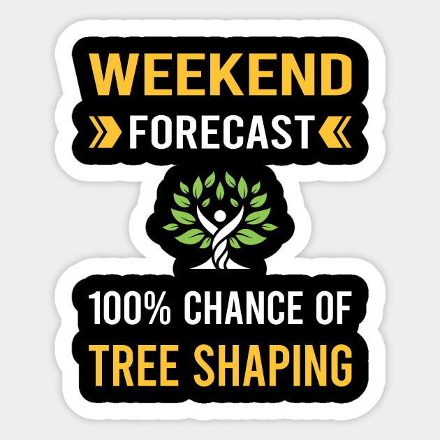 Weekend Forecast Tree Shaping Arborsculpture Topiary Pooktre Sticker by Bourguignon Aror